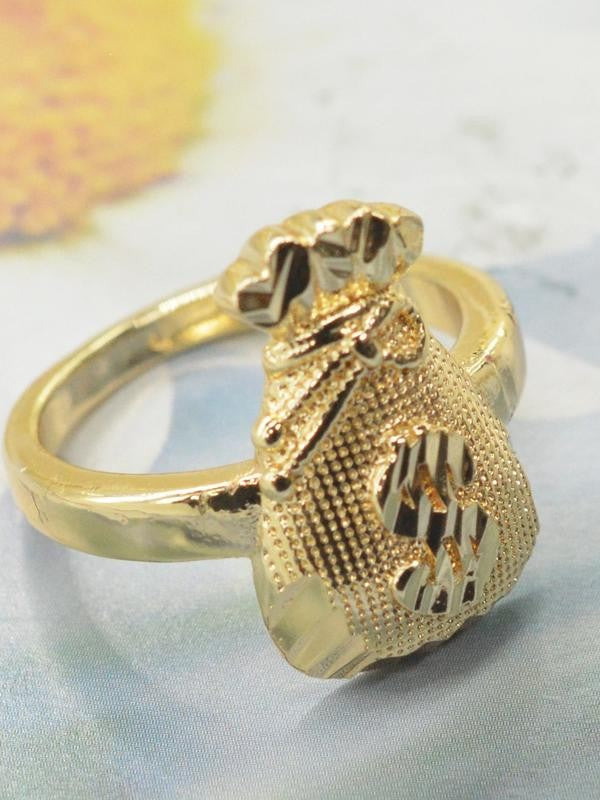 Gold Money Bag Ring