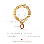 Layered Chain Link Necklace Set