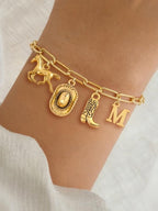 Western Charm Paperclip Chain Bracelet
