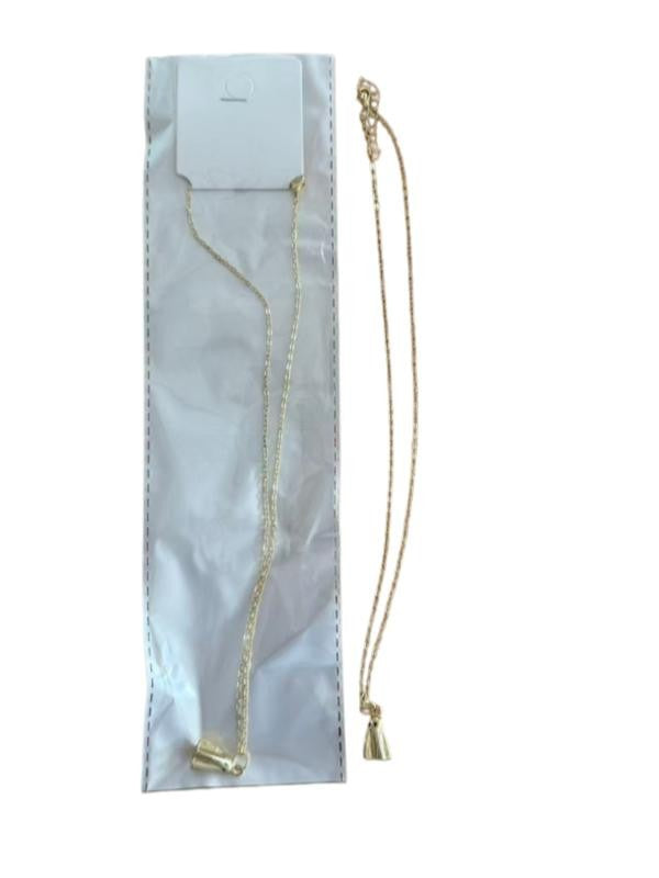 Gold Ghost Charm Necklace