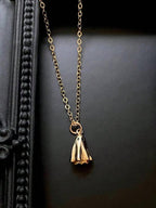 Gold Ghost Charm Necklace