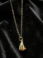 Gold Ghost Charm Necklace