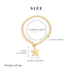 18k Star Pendant Chain Necklace