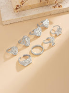 Vintage Religious Stackable Ring Set