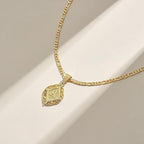 14k Initial Pendant Necklace