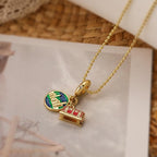 Vintage Travel Charm Necklace