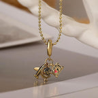 Vintage Travel Charm Necklace