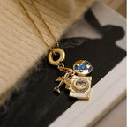 Vintage Travel Charm Necklace