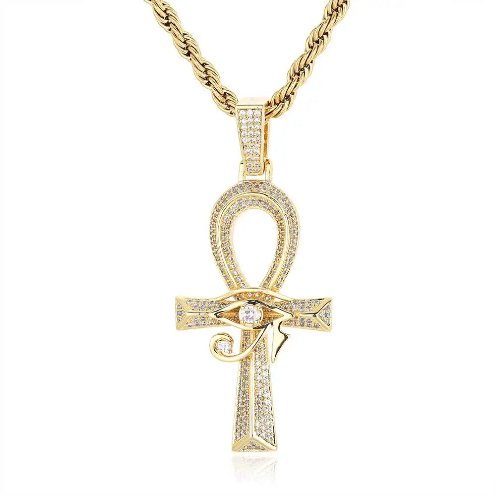 Ankh Evil Eye Necklace