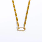 Paperclip Zirconia Necklace