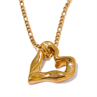 Hollow Heart Necklace
