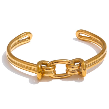 Gold Knot Cuff Bracelet