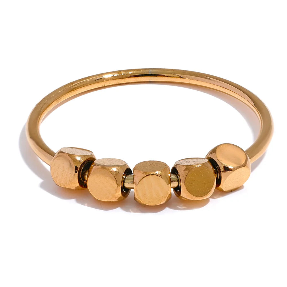 Square Beads Ring